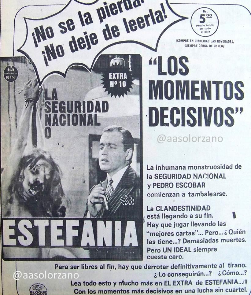 The telenovela Estefania in a magazine