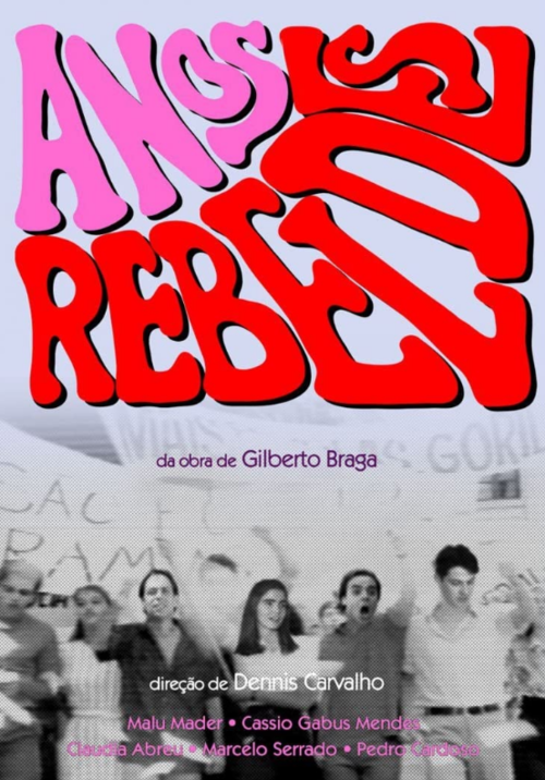 Cartel de la miniserie Anos Rebeldes (1992)