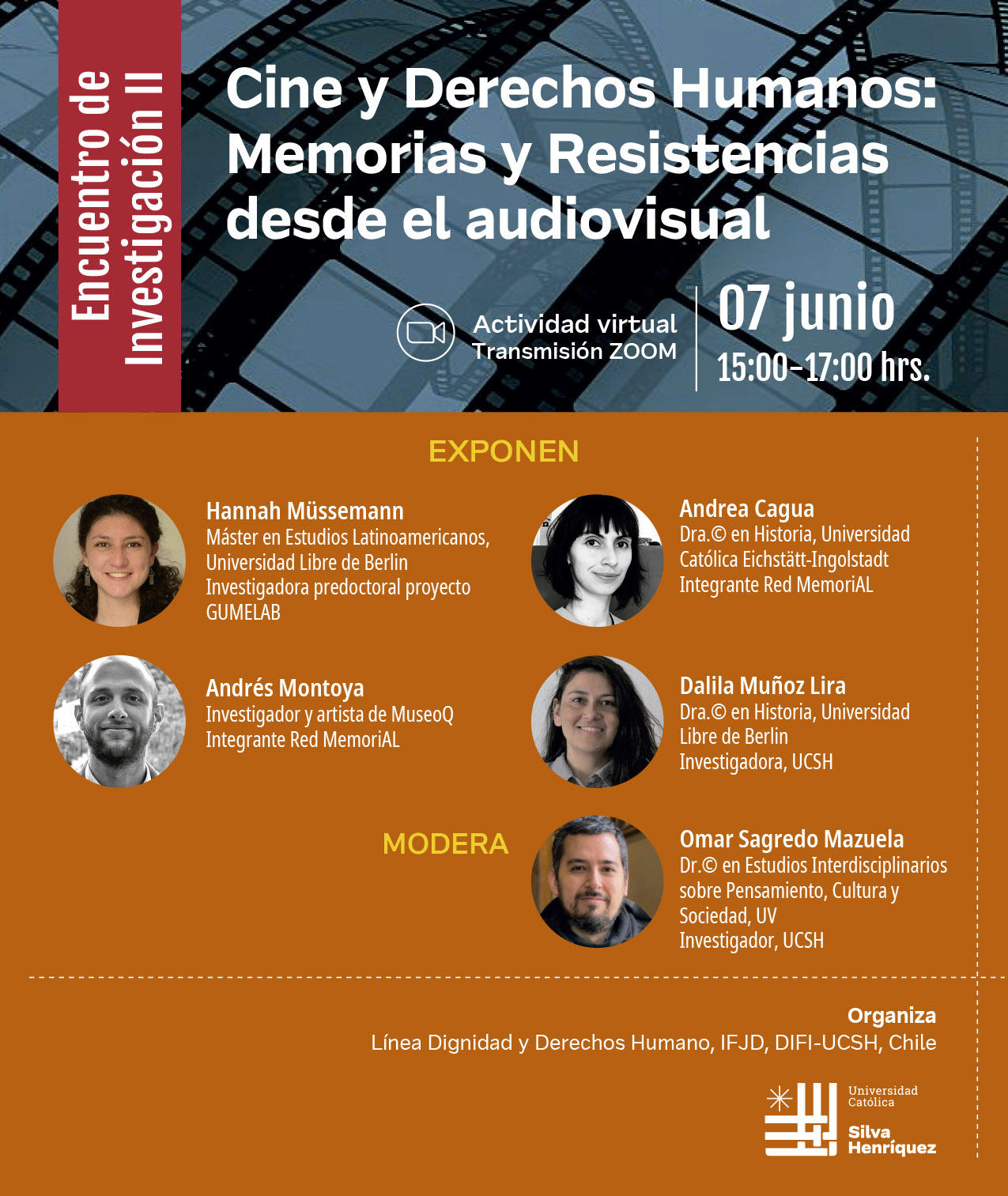 Coloquio Cine y Derechos Humanos: Resistencia desde lo audiovisual, 06-07.06.2023