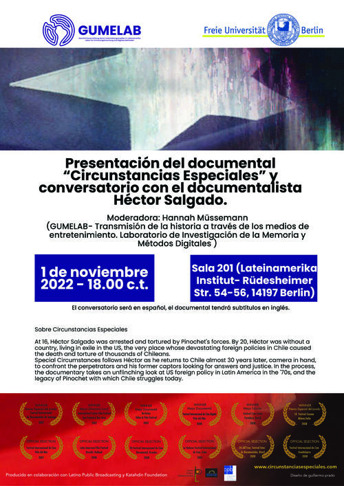 Proyección del documental "Special circumstances", 01.11.22