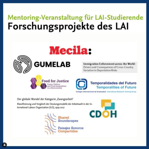 Vorstellung des Forschungsprojektes GUMELAB am Lateinamerika-Institut, 13.07.2022